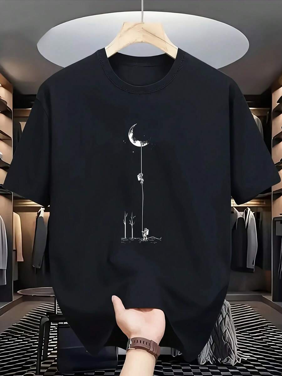 Men Outdoor Tees & Tanks - Black - View 1