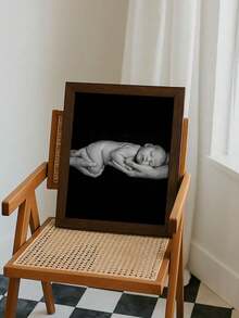 1 pieza Soporte personalizado de marco fijo de lienzo, soporte fijo de madera de alcanfor natural, adecuado para impresiones fotográficas y obras de arte en lienzo, montable en pared, regalo personalizado para bebé, mejor decoración para guardería y guardería infantil - Multicolor - Ver 6