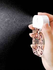 1个新款时尚个性化美拉德棕色豹纹白色香水可填充瓶，是春季旅行和情人节的理想礼物，时尚纳米喷雾补充瓶，保湿便携，简约百搭设计 - 彩色 - 查看 3