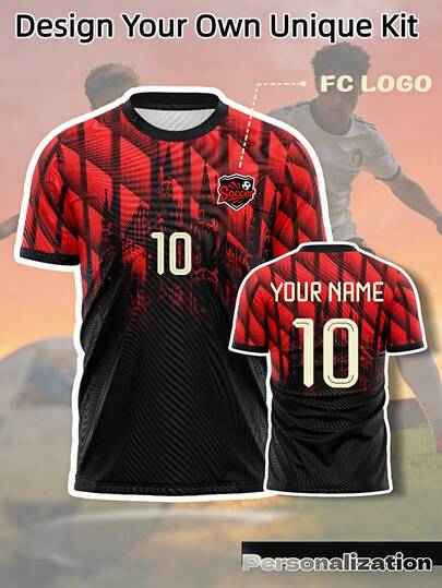 Áo đấu bóng đá Inter Milan màu đỏ & đen tùy chỉnh | Có thể thêm tên, số và logo | Đồng phục đội chuyên nghiệp nhanh khô, áo tập luyện World Cup 2026 Xuân/Hè/Thu, phù hợp cho nam giới chơi thể thao, món quà lý tưởng cho bạn trai.