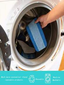 1/3/6pcs Replacement Mop Pads Compatible With Bona Mops, Flat Adhesive Fiber Cloth Blue Striped Cleaning Cloth Accessories - Blue - View 4