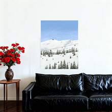 Framed 1pcset Retro Easy Ski Resort Scenery Posters Wall Art, Canvas Art, Ideal For Living Room And Bedroom Decor - Framed - 查看 4