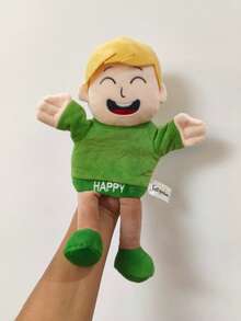 11.81英寸家庭情感手偶，柔软毛绒面部表情手偶，故事玩具，男女童手指偶，聚酯纤维材质，复活节礼物/生日礼物 - 彩色 - 查看 12