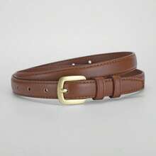 Women's Fashion Minimalist Pin Buckle Belt, Versatile Skinny Waist Belt For Suit, Jeans - Multicolor - View 12