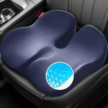 Gel Seat Cushion For Office Chair And Car Seat With Ergonomic Zoning Memory Foam Chair Cushion For Sciatica Lower Back Tailbone Pain Relief And Intimate Ventilation Non-Slip Airy Cover - Màu xanh da trời - Xem 8