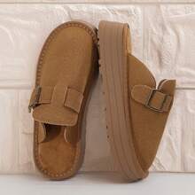 For Outdoor Comfort And Elegance Flats Shoes For Women Stylish And Versatile Slippers Flats Shoes With Comfort Cork Footbed Summer Slides Shoes Sandals For Women Outdoor Walking Travel - A377 Camel - Xem 1