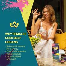 PrimalQueen Grass-Fed Beef Organs For Women – Female-Focused Supplement For Energy, Hormone Balance & Immunity, 180 Capsules - 2 件裝 - 查看 2