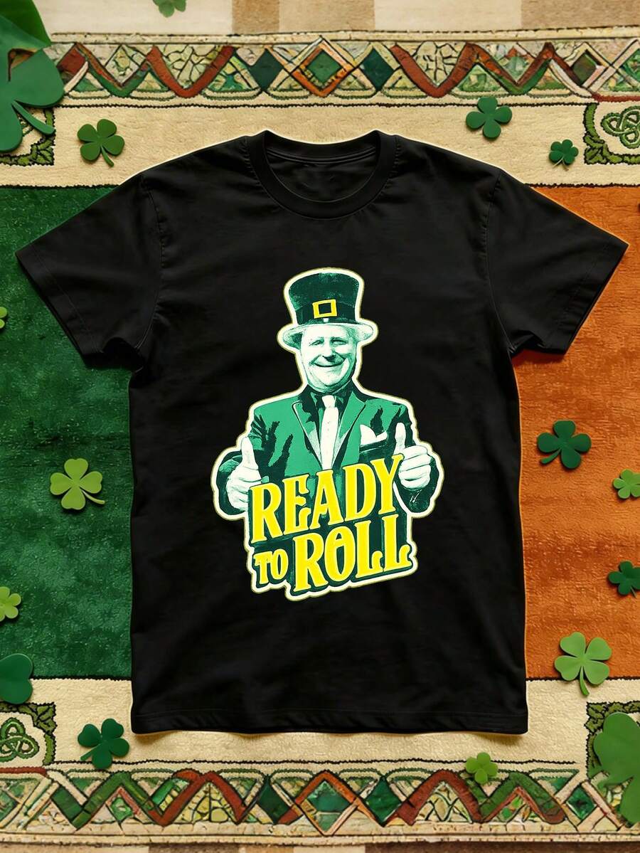 Stuart Feiner Ready To Roll St Patrick's Day T-Shirts - Black - View 1