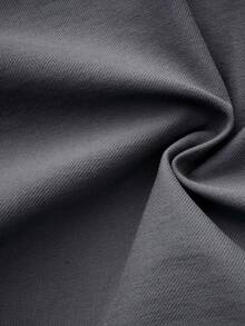 Plus Size Women's Solid Color Pocket Casual Pants, Suitable For All Seasons Spring - Dark Grey - View 3