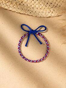 A Bohemian-Style Braided Tassel Charm Lucky Rope. A Couple's Bracelet. A Friendship Bracelet For Good Friends. Suitable For Daily Wear And As A Gift For Festivals. - Multicolor - View 17