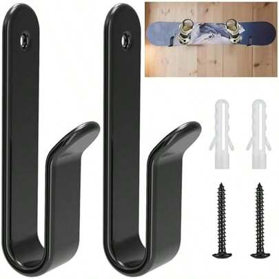 Snowboard Wall Mount Clips, Horizontal Skateboard Wall Mount, Snowboard Display Stand, Indoor Snowboard Storage, Snowboard Wall Rack Storage And Display For Room, Garage