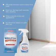 ¡Renovación de pared sin esfuerzo! Spray de limpieza suave todo en uno, fórmula de acción rápida para manchas y marcas resistentes, protege la textura de la pared mientras disuelve la suciedad, elemento esencial para el mantenimiento diario del hogar - Líquido - Ver 8