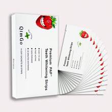 7-14-21片装草莓味牙齿美白贴片 + PAP + 干胶 + 牙齿美白贴片，牙齿美白，深度清洁，口腔护理，美白贴片，清新口气，牙齿美白贴片，旅行和居家两用，日常使用 - PAP+乾貼+美白牙貼 - 查看 11