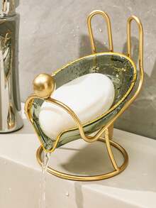 Khay đựng xà phòng hình thỏ, giá đựng xà phòng cao cấp dùng trong gia đình có lỗ thoát nước, kệ đựng đồ phòng tắm tối giản và thời trang. - hộp xà phòng - View 9