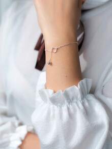 1 chiếc vòng tay hình mèo rỗng dễ thương bằng bạc Sterling S925, vòng tay charm hình mèo nhỏ nhắn, quà tặng trang sức hình động vật dành cho phụ nữ. - con mèo - Xem 7