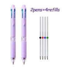 4-In-1 Multi-Color Ballpoint Pen Set, 2pens+4refills, Replaceable Refills, Retractable Multifunctional Pens, 0.7mm Bullet Head Pen Core For Smooth Writing, Suitable For Office Writing Stationery Supplies-Fine Writing Instruments - Sets - View 15