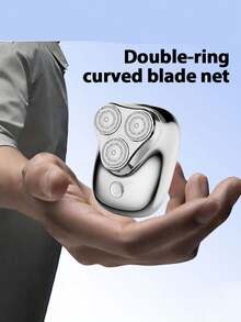 SKYWORTH 500mAh Capacity Electric Shaver, IPX7 Waterproof, Wet & Dry Use, Fully Washable, 3 Stainless Steel Blades, Instant Start, Premium Silver Finish - Multicolor - View 6