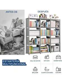 Shelving And Storage Cabinets, 8-Compartment Shelving Unit, Practical For Home Storage. - Light Grey - View 10