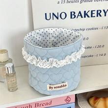 1 chiếc giỏ đựng đồ in hình nơ hoặc trái tim 3D màu hồng dễ thương, giỏ đựng đồ dùng văn phòng, giỏ đựng mỹ phẩm chống thấm nước dùng đựng cọ và đồ chăm sóc da, đồ trang trí bàn làm việc, hộp đựng đồ trang điểm. - Nhiều màu - Xem 12