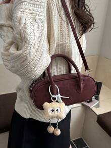 Compact, Versatile And Stylish High-End Handbag For Women, 2026 New Model, Fashionable Shoulder And Crossbody Bag With Pillow Shape - Red - View 4