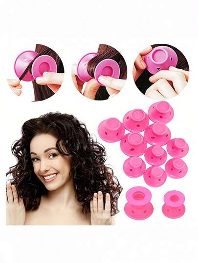 No-Heat Curling Iron, Mushroom Shaped Curling Tool, Simple DIY Styling, Long-Lasting Curls, Suitable For All Hair Types, Ideal For Business, Daily Use, Hair Salon, Travel, Essential Hair Care Product And Accessory