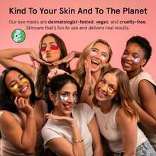 Grace &Amp; Stella Under Eye Mask Variety Pack - 18 Pairs Of Under Eye Patches For Dark Circles - With 6 Colors (3 Pairs\/Color) - Valentines Gift Bags - Gel Masks Puffy Eyes For Women, Vegan Cruelty Free - ColorA - 查看 9