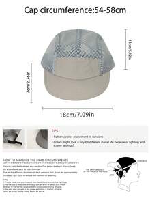 1pc Unisex Summer Outdoor Sun-Shading 5-Panel Cap, Couple Versatile Quick-Dry Baseball Cap, Japanese Patchwork Lightweight Breathable Snapback Hat, New Ins Blogger Color-Blocking Quick-Dry Nylon Baseball Cap For Men And Women Outdoor Sports Sun Protection - Multicolor - View 4