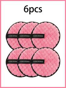 3/5 piezas Toallas faciales suaves de microfibra con estampado de piña, paños desmaquillantes, con ojal para colgar, suaves para la piel, lavables y reutilizables - Rosa - Ver 13