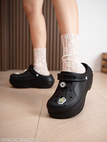 Crocs Unisex Perforated Clogs, Bella Clog Sports Sandals, Comfortable Casual Indoor/Outdoor Slippers, 210062-001 (Excluding Zhibi Star)