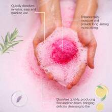 Bubble Bath Ball Moisturizes And Nourishes With Plant Fragrance, Leaving A Long-Lasting Fragrance That Deeply Cleanses The Skin - Multicolor - View 7