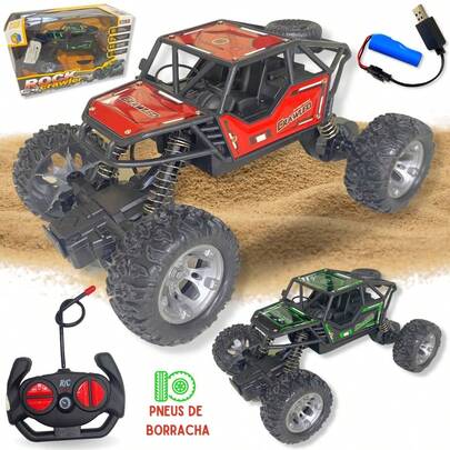 Carrinho De Controle Remoto Brinquedo 4x4 Subida Na Terra