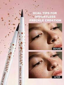 HANDAIYAN Bút kẻ tàn nhang/nốt ruồi tự nhiên 1ml, độ bám màu cao, chống thấm nước, dễ sử dụng, tạo vẻ ngoài trang điểm tinh tế, phù hợp cho các bữa tiệc, lễ hội, trang điểm hàng ngày, Halloween, Giáng sinh, mùa thu/đông. Cũng thích hợp cho cắm trại, du lịch, tụ họp và các dịp trang điểm thời trang khác. Sản phẩm mỹ phẩm, vẽ mặt, trang điểm, phù hợp cho nữ, mùa đông/xuân, thích hợp làm quà tặng sinh nhật, Ngày Valentine, Ngày của Mẹ, tiệc hóa trang. Lựa chọn màu sắc tốt nhất cho thời trang Y2K sành điệu. - 03 # - Xem 6