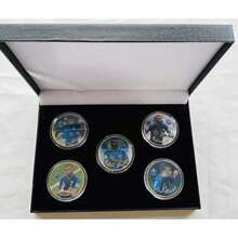 Kylian Mbappe - Football X5  Plated Complete Coin Set In A Display Box - Multicolor - View 1