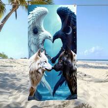 1pc Epic Mythical Microfiber Beach Towel, 360g 30x59inch, Durable & Soft Pool & Vacation, Premium Quality - 30*59inch - View 10