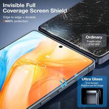 MIAOTIEMO 3 Stücke Luxus gehärtetes Glas Bildschirmschutz für Samsung Galaxy S26 S25 S24 Ultra Plus+, Militärstandard gehärtetes Glas, Auto-Ausrichtung, 9H Härte, unterstützt ultraschall Fingerabdruckentsperrung, Premium Schutz Frühlings Jubiläumsgeschenk - 3 HD - Übersicht 4