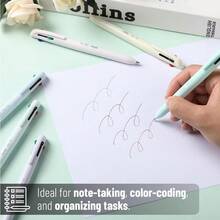 Multicolor Ballpoint Pen 4 Color Retractable Multi Ink Pen Set Of 6 Assorted Colors - 1 - 查看 9