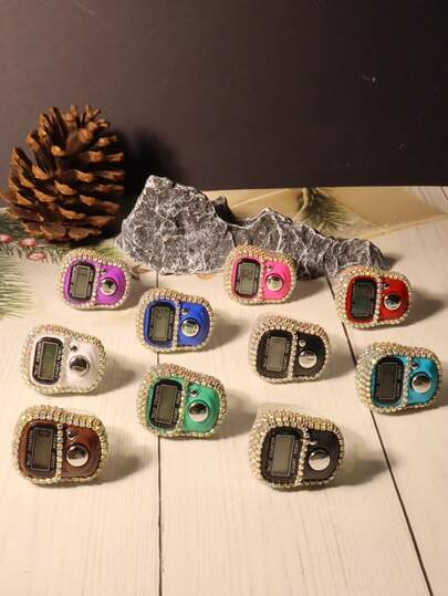 1pc Multi-Function Portable Counter, One-Click Reset, Ramadan Gift Counter, Adjustable One-Click Reset, Suitable For Prayer Beads, High Precision, One-Click Count Reset, Eid Al-Fitr Gift, Digital Electronic Counter, Portable , Festival Celebration Gadget, Ramadan Festival Celebration, Eid Al-Fitr Gift, High Sensitivity, Accurate Counting