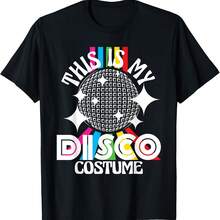 Este es mi disfraz de discoteca: camiseta de fiesta funky de los años 70 con ritmo de los 70 - Negro 3 - Ver 1