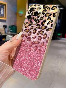 Leopard Print Painted Minimalist Stylish Creative Shockproof Phone Case Compatible With IPhone 17/17Pro/17ProMax, 16/11/16Pro/16Plus/16ProMax/16E/15ProMax/13/14/12/XS/XR/7G/8P, Galaxy S25/S25Plus/S25 Ultra/A16/A36/A26/A56/A50/A12/A32 - Multicolor - View 3