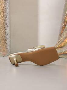Women Heeled Sandals - Gold - View 4