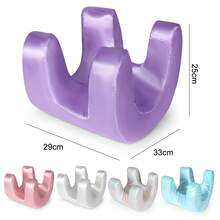 Beauty Headrest, Super Soft And Slowly Rebound Skin-Friendly Fabric, Multifunctional Anti-Wrinkle Beauty And Skin Care Makeup Pillow. 4 Colors To Choose From - 紫色 - 查看 3