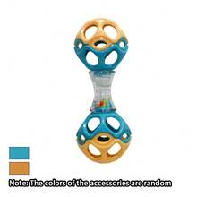 Newborn Teething Rattle Toy, Soft Rubber Jingle Ball, Sensory Development, Newborn Holiday Gift - Multicolor - View 9