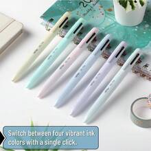 Multicolor Ballpoint Pen 4 Color Retractable Multi Ink Pen Set Of 6 Assorted Colors - 1 - 查看 8