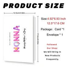 1pc Playful Mother's Day Greeting Card - Unique Mother's Day Cards For Mom - From Son Daughter Both Of Us Wife - Mother's Day Gift Eid Al-Adha Mubarak - Sets - View 2