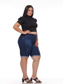 Elegant Short-Sleeved Blouse With Puff Sleeves - màu đen - Xem 6