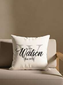 1pc Customizable Personalized Text Printed Double-Sided Throw Pillow Cover, Suitable For Mother's Day, Father's Day, Thanksgiving, Teacher's Day, Great Gift For Family And Friends - Multicolor - View 8