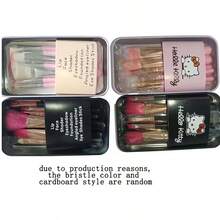 3/7pcs Sanrio Cute Hello Kitty Makeup Brush Set, Low-Irritation Synthetic Bristles, Suitable For Foundation, Blush, Eyebrow, Lip, And Eye Makeup, Comes With Storage Case, Perfect For Gifts, Weddings, Valentine's Day, Travel, Holidays, Parties, Graduations Bathroom Decor - Multicolor - View 12