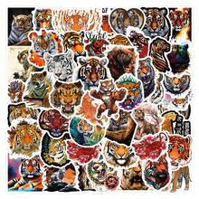 Adesivi con graffiti di tigre cartoni animati, adatti per decorare articoli di cartoleria, quaderni, borracce, custodie per telefono, bagagli, forniture per scrapbooking, adesivi divertenti - Fogli A-60/set - Visualizzare 9