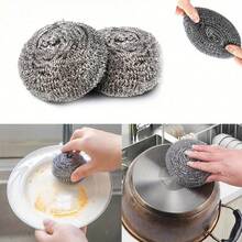 1/6/12/20 件装钢丝绒清洁刷，金属厨房清洁海绵，洗碗百洁布，重型，优质不锈钢清洁刷，适用于厨房锅碗瓢盆和浴室清洁 - 多色 - 查看 10