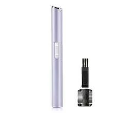 Electric Eyebrow Trimmer, Ladies Eyebrow Pencil Automatic Eyebrow Razor Shaver, Hair Removal Beauty Trimmer Device For Women - Purple - View 6